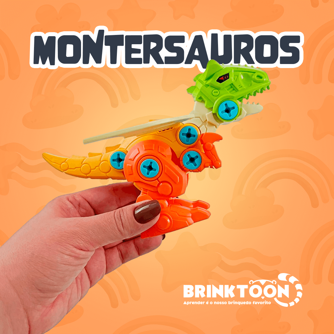 MonterSauros Espaço Infantil™ - Super Combo 4 em 1 + Brinde Exclusivo!