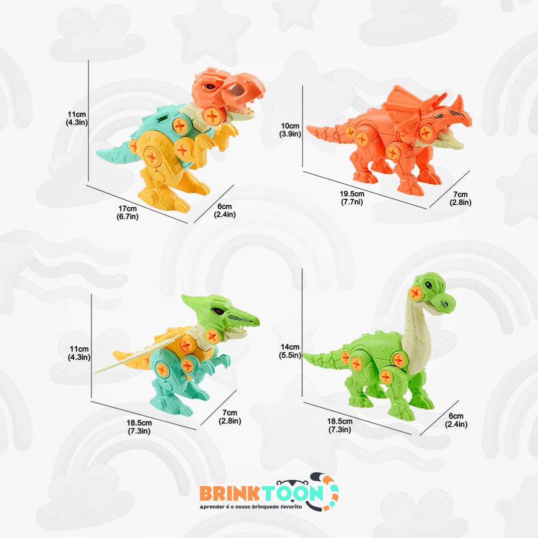 MonterSauros Espaço Infantil™ - Super Combo 4 em 1 + Brinde Exclusivo!