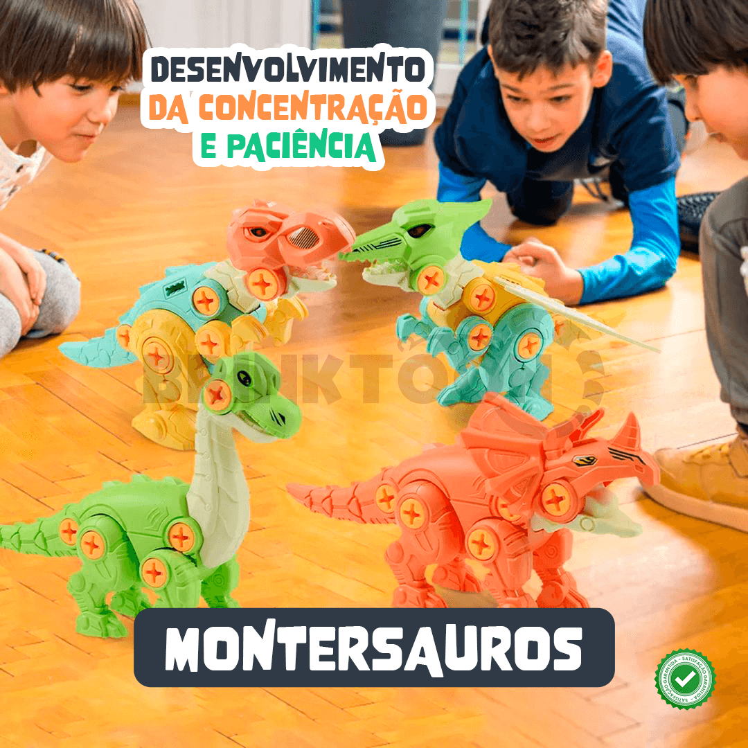 MonterSauros Espaço Infantil™ - Super Combo 4 em 1 + Brinde Exclusivo!