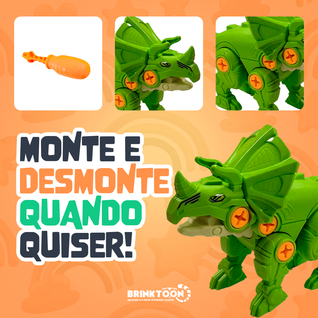 MonterSauros Espaço Infantil™ - Super Combo 4 em 1 + Brinde Exclusivo!