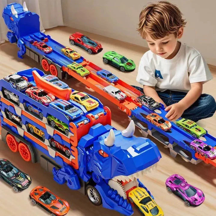 Caminhão Dinossauro Engole Carros - Brinquedo Educativo