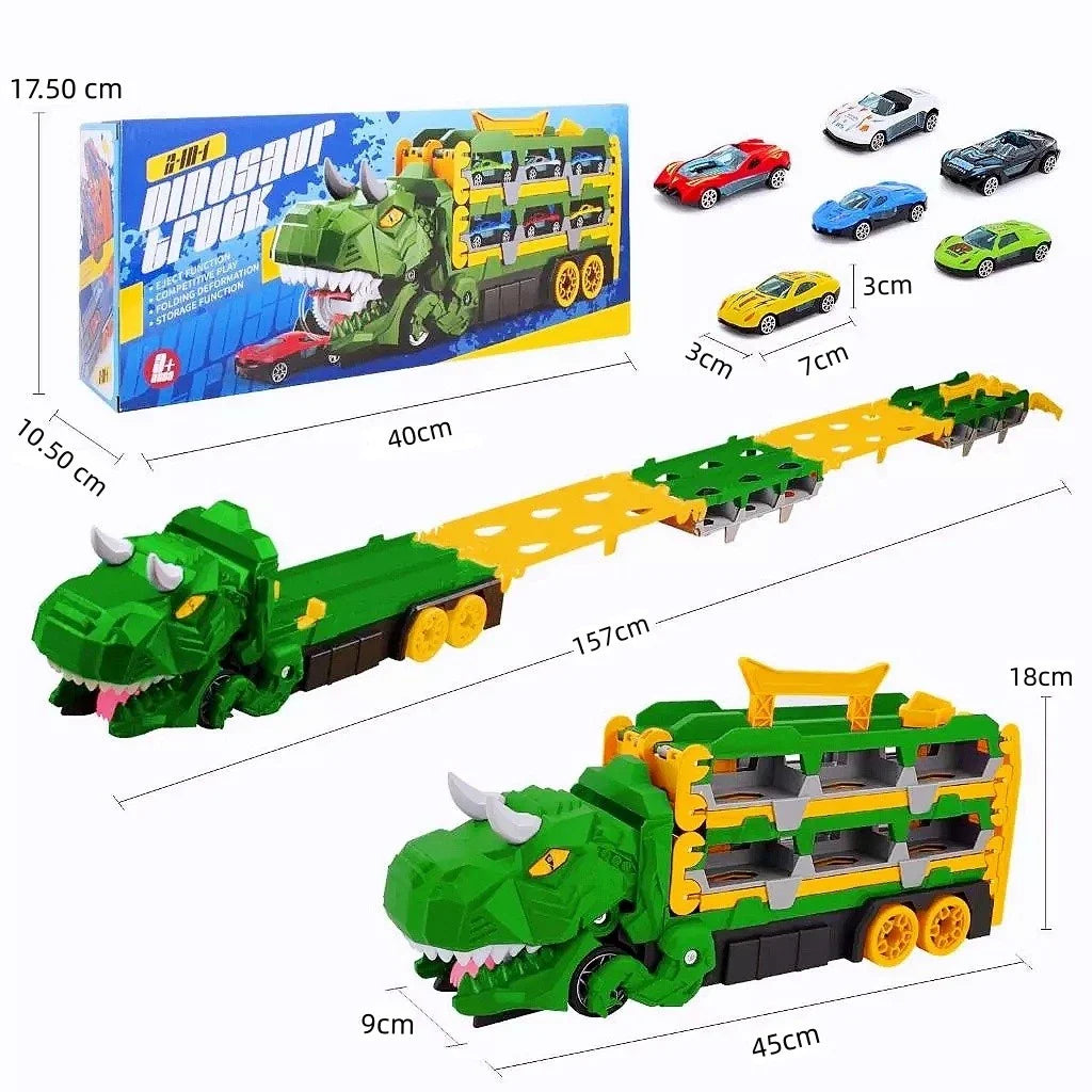 Caminhão Dinossauro Engole Carros - Brinquedo Educativo