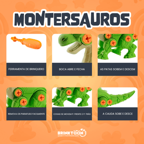 MonterSauros Espaço Infantil™ - Super Combo 4 em 1 + Brinde Exclusivo!